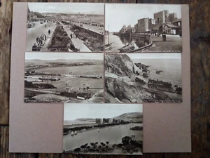VINTAGE POSTCARDS SET OF 5 REAL PHOTOS DOUGLAS, ISLE OF MAN, UNPOSTED - Picture 1 of 3