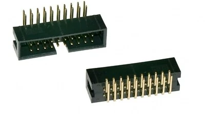 HSUAN MAO 20 Way Boxed Header 20Way IDC Box Ribbon Right Angle PCB x 4pcs 3510-20PRG1 TDL