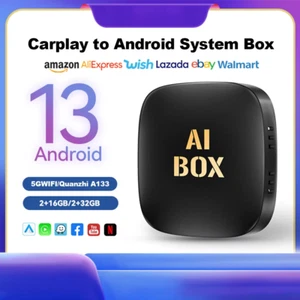 Android 13 Carplay 3In1 Universale AI Box Wireless Auto Smart TV Netflix YouTube - Foto 1 di 15