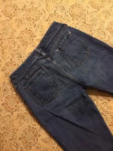 Banana Republic Jeans donna designer blu 8 stivali taglio western denim pantaloni - Foto 1 di 11