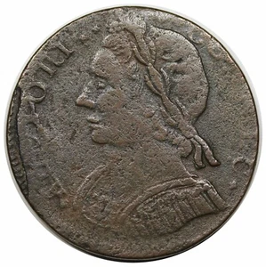 1787 Connecticut Copper, Mailed Bust Left, scarce Miller 10-E, R5 - Picture 1 of 3