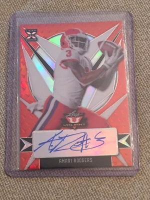 AMARI RODGERS 2021 Leaf Valiant AUTOGRAPH #11/50 Clemson Green Bay PACKERS WR - Image 1 of 3