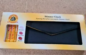 Burts Bees Lip Balms and Shimmer Clutch Bag Set, Champagne, Watermelon, Rhubarb - Picture 1 of 4