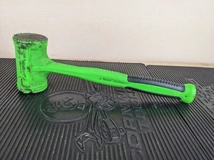 #as285 Snap-On HBFE48 Dead Blow 48-Ounce Soft Grip Hammer Green - Picture 1 of 16