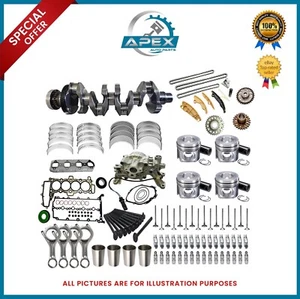 LAND ROVER JAGUAR 204DTD 2.0 DIESEL FORGED CRANKSHAFT WITH ENGINE REBUILD PARTS - Picture 1 of 7