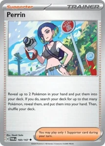 Tarjeta Pokémon Perrin 160/167 TWM Twilight Masquerade casi nueva - Imagen 1 de 1