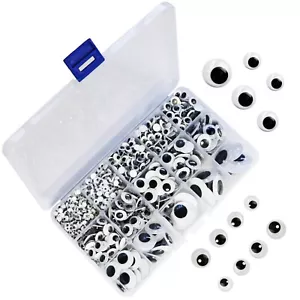 1221 Stück Wackeln Googly Eyes selbstklebend Wackeln Augen (verschiedene Größen) Handwerk - Bild 1 von 18