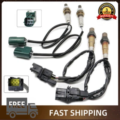 4PCS Oxygen Sensors Up+Downstream For 2004-2008 Nissan Maxima Murano Quest 3.5L Foto 1 de 4