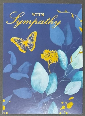 Tarjeta de felicitación religiosa de simpatía con sobre - mariposa Foto 1 de 3