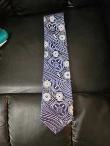 Murano Modern Men's Tie Navy With 100% Silk Hand Tailored NWOT - Picture 1 of 5