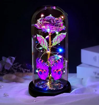 Cristal de Navidad Rosa Regalos para Mujeres Mamá Esposa Hermana Sus Regalos en Aniversario de Navidad Foto 1 de 4