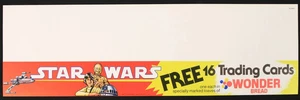 Star Wars 1977 wonder bread trading cards advertising panel poster 6 x 18 - Picture 1 of 3