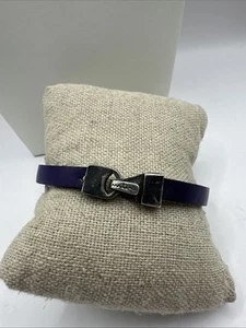 Paul Smith lila Lederarmband Haken Schnalle Verschluss 8,25" - Bild 1 von 6