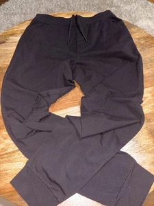 Lululemon Men’s Fleece Jogger Men’s Medium Black drawstring - Picture 1 of 7