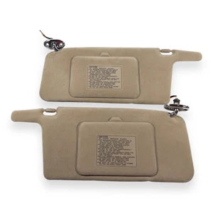 1994-1997 Honda Accord Driver Passenger Side Sun Visor Set Pair Tan Brown - Picture 1 of 8