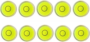 10 Stück Bubble Wasserwaage Gradmarkierung, 10 x 6 mm Mini Rund Bullseye Wasserwaage inkl. - Bild 1 von 12