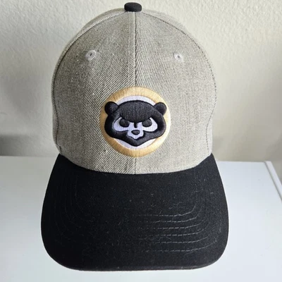 Sombrero ajustable con logotipo de los Chicago Cubs gris negro mezcla de lana ropa de melón SGA Foto 1 de 4