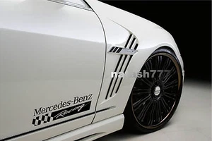 2 - Calcomanía de vinilo deportiva Mercedes Benz Racing pegatina emblema logotipo NEGRO - Imagen 1 de 1
