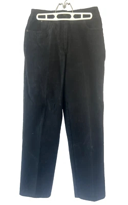 Susan Bristol Jeans Women Size 4P Straight Leg Black Denim Mid Rise Designer - Image 1 of 4