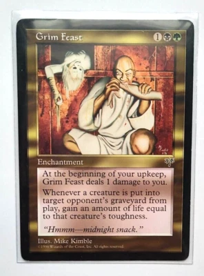 TWO Magic the Gathering Grim Feast AND Magsoi the Watervale MTG Cards Rare - Image 1 of 4