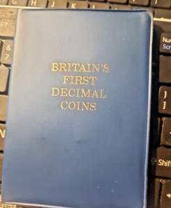 DECIMAL COIN SET BRITAINS FIRST OF UNCIRCULATED COINS IN WALLET 5 COIN SET - Picture 1 of 2