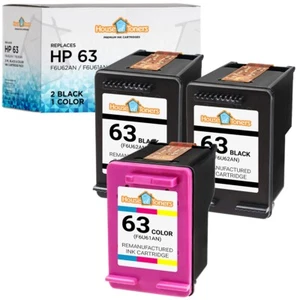 63XL 63 Fits HP 63XL Ink Cartridge for Officejet 3830 4650 5258 5255 5252 - Picture 1 of 6