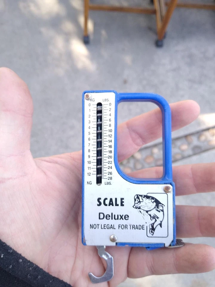 Báscula de pescado y cinta métrica Foto 1 de 1