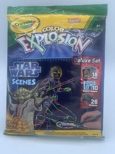 Crayola Color Explosion Star Wars Clone Wars Scenes Deluxe Set - Picture 1 of 2