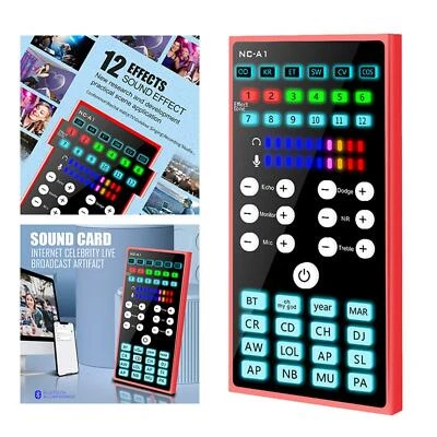 Professional Voice Changer External Voice Changer Live Sound Card for PC KTV - Image 1 of 4