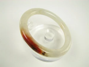 Genuine Natural Variegated Jade Round Eternity Bangle 61 mm #688 - Picture 1 of 7