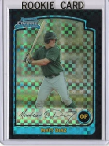 2003 Bowman Chrome Xfractor Matt Diaz - Picture 1 of 1