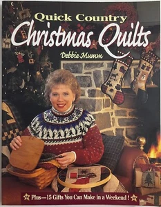 Quick Country Christmas Quilts by Debbie Mumm (1998, Paperback, Revised) - Picture 1 of 2