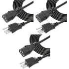9 Pcs Monitor Power Cord Copper Computer Supply Tv 3 Prong Cable