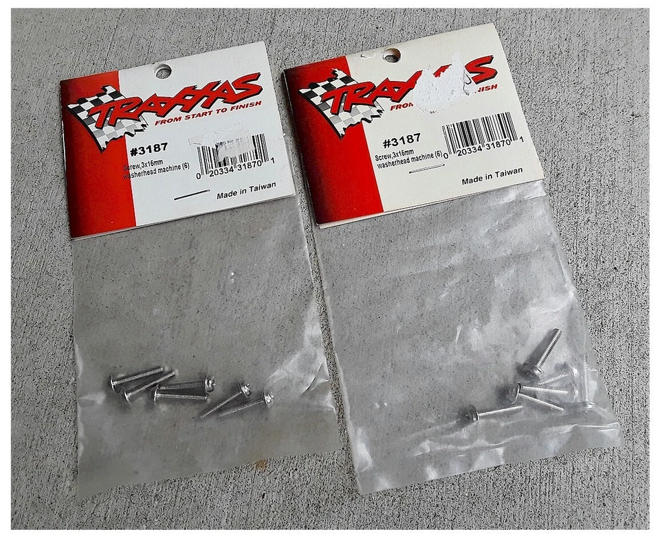 *2-bags Traxxas 3187 Screws 3x15mm Washerhead machine (12pcs) Great Deal! - Image 1 of 1