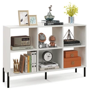 6 Cube Storage Shelf Organizer Bookcase Square Cubby Cabinet Bedroom White - Picture 1 of 10