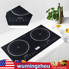 Electric Induction Ceramic 2Burner Stove Cooktop Countertop Cooker Touch Control