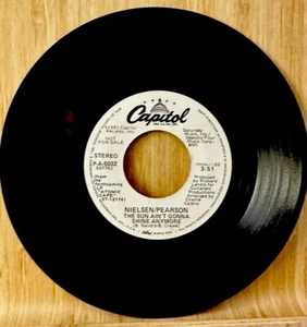 Rock Promo 45 Nielsen / Pearson - The Sun Ain't Gonna Shine Anymore Jukebox 1981 - Imagen 1 de 12