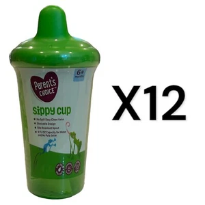 Parents Choice Sippy Cup 9oz. Pack Of 12 Green - Picture 1 of 3