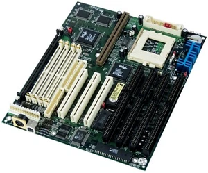 PC Chips M520 PT-7502 Socket 7 Sdram 4x Simm 3x PCI 4x Isa - Picture 1 of 2