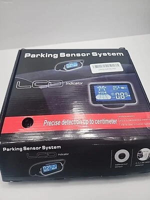 4 Parking Sensors LCD Car Auto Backup Reverse Rear Radar System Alert Alarm Kit - Image 1 of 2
