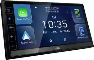 JVC KW-M788BH 2 DIN 6.8" Media Player USB Mirroring Android Auto iPhone Carplay - Picture 1 of 15