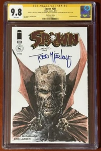 Spawn 265 Red CGC SS 9.8 schizzo a colori unico firmato Johnny D & Todd McFarlane! - Foto 1 di 3
