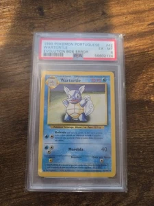 Pokemon-1999 Game Wartortle Evolution Box Error- PSA 6 PORTUGUESE - Picture 1 of 2