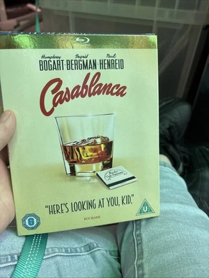 Casablanca Blu Ray WB Iconic Film 1942 & Slip Humphrey Bogart, Ingrid Bergman BN - Image 1 of 3