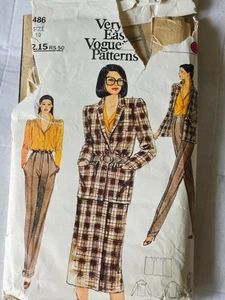 Vintage 1970s 4 piece suit pattern Vogue 7486 size 10 bust 32 - Picture 1 of 2