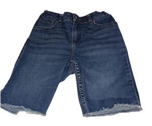 Wonder Nation Size Girls Size 16 Blue Jean Shorts  - Picture 1 of 9