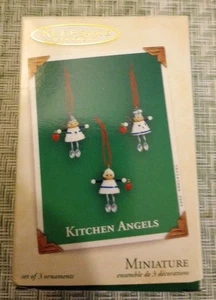 Hallmark Keepsake Kitchen Angels 2003 3 mini adornos - Imagen 1 de 5