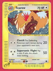 Fearow 11/165 Carta Pokemon TCG Holo Expedition Set Base 2002 - Danneggiata - Foto 1 di 2