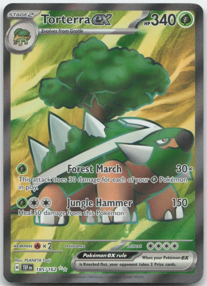Torterra ex 185/162 SV05: Temporal Forces Pokemon Card NM - Image 1 of 1