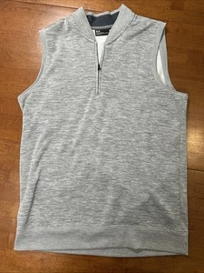Chaleco de golf Under Armour Storm para hombre talla mediana gris sin mangas - Imagen 1 de 14